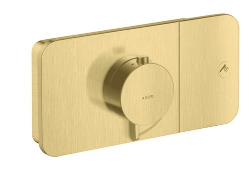 AXOR-HG-AXOR-One-Thermostatmodul-Unterputz-fuer-1-Verbraucher-Brushed-Brass-45711950 gallery number 1